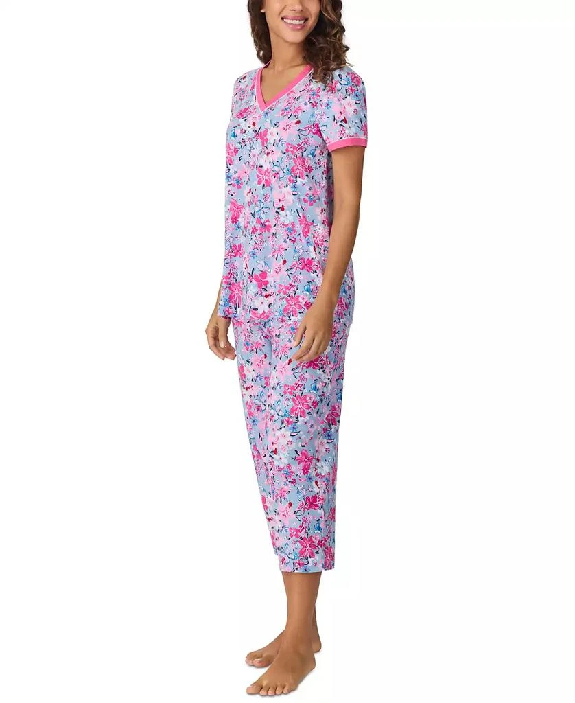 Cuddl Duds Women's Cropped Short-Sleeve Pajama Set 3