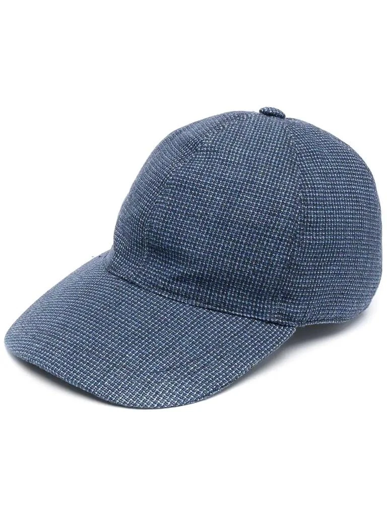 Corneliani geometric-embroidery cap - men 1