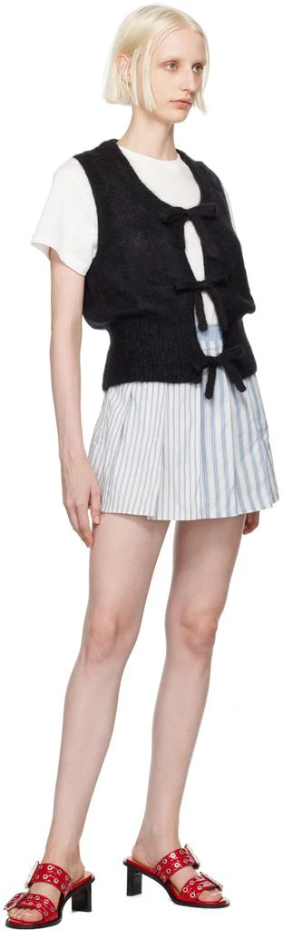 Ganni Black Tie String Vest 4
