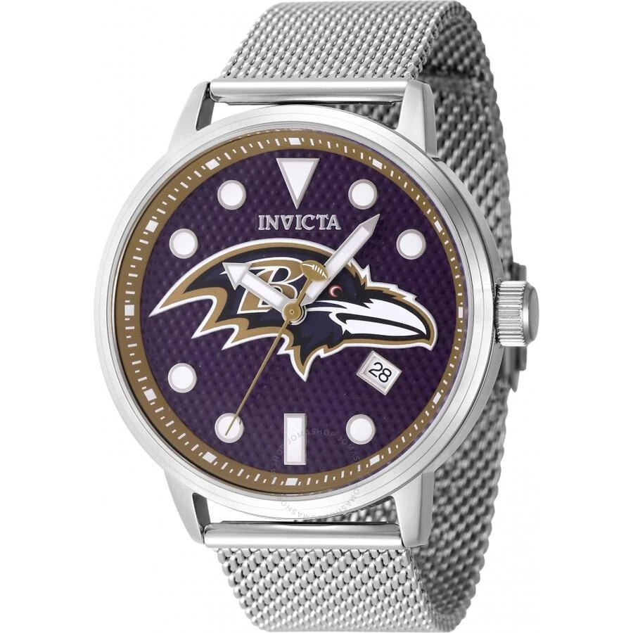 Invicta Nfl Baltimore Ravens Quartz Blue Dial Men's Watch 47976 1