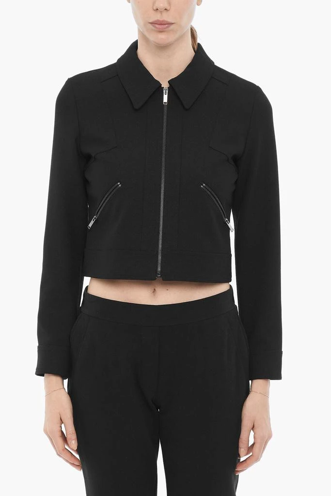 ATTIC AND BARN Attic And Barn Solid Color SPACE Lightweight Jacket with Zip Closure 1