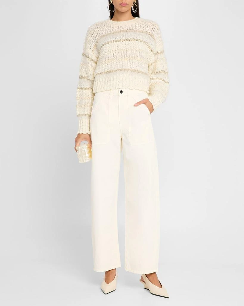FRAME Textured Stripe Sweater 2