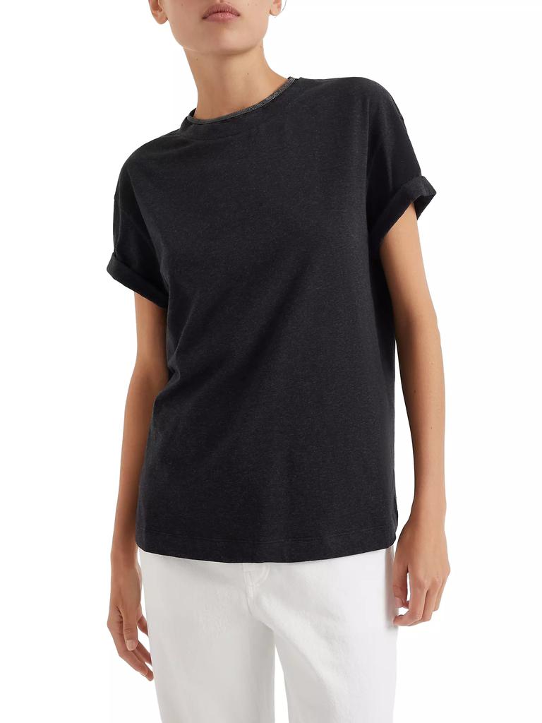 Brunello Cucinelli Stretch Cotton Jersey T-Shirt