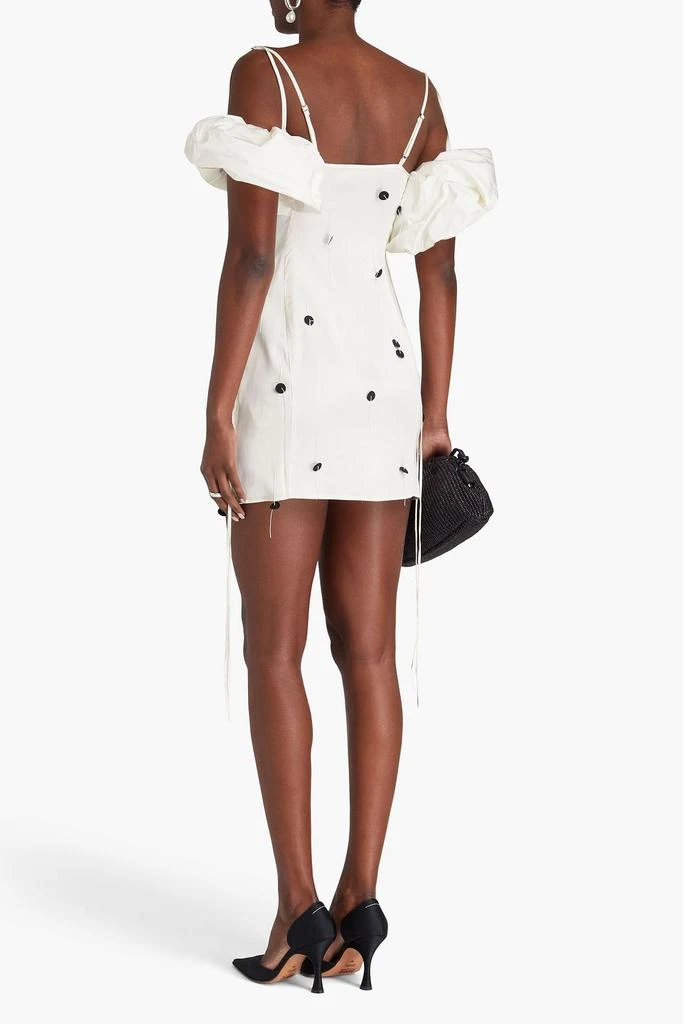 Jacquemus Chouchou polka-dot satin mini dress 3