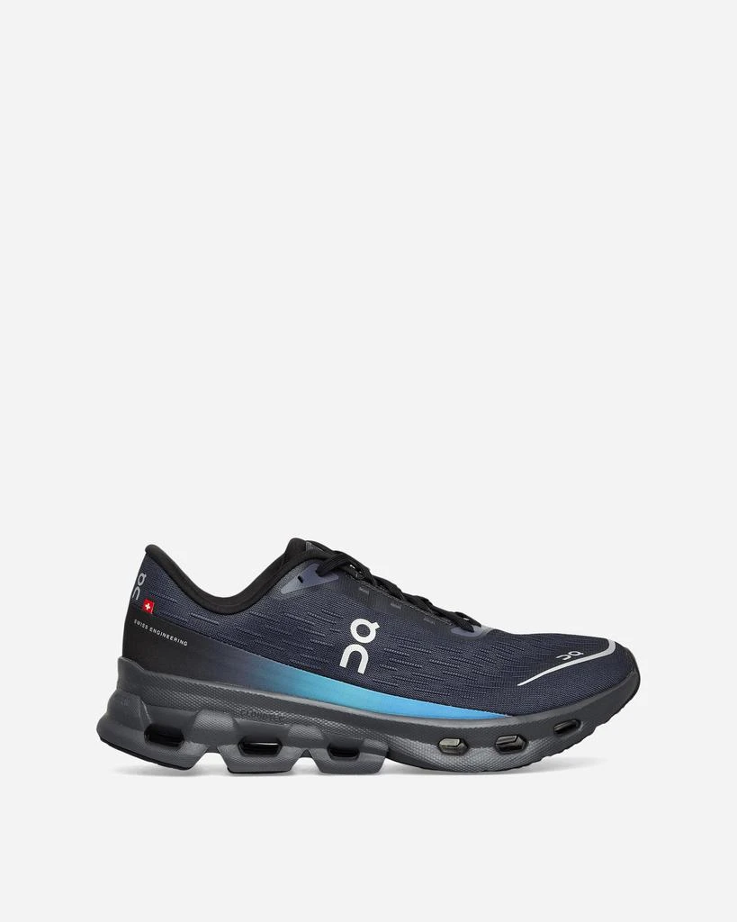 On Women's Cloudspark Sneakers Black / Blueberry 1