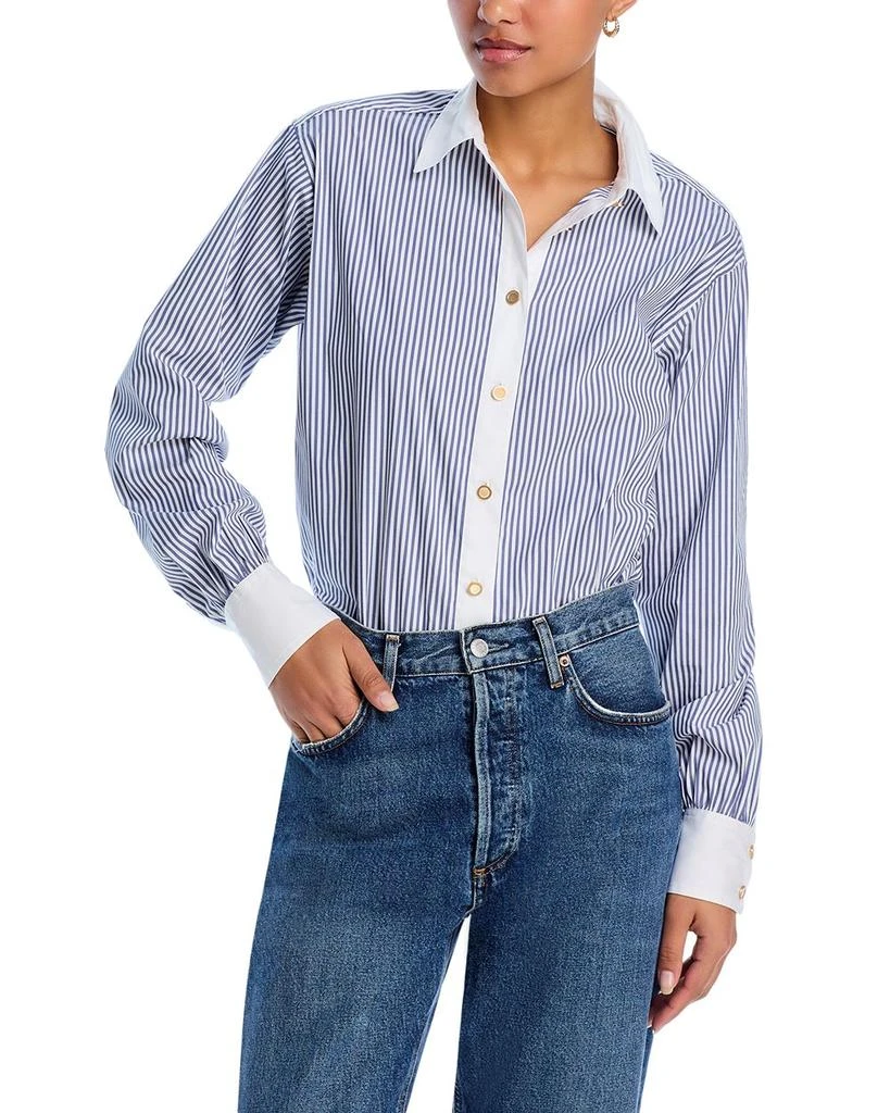 FRAME The Borrowed Striped Shirt 1