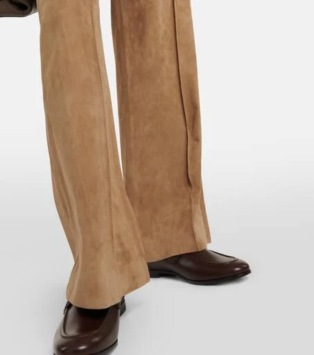 Brunello Cucinelli Wide-leg suede pants 5