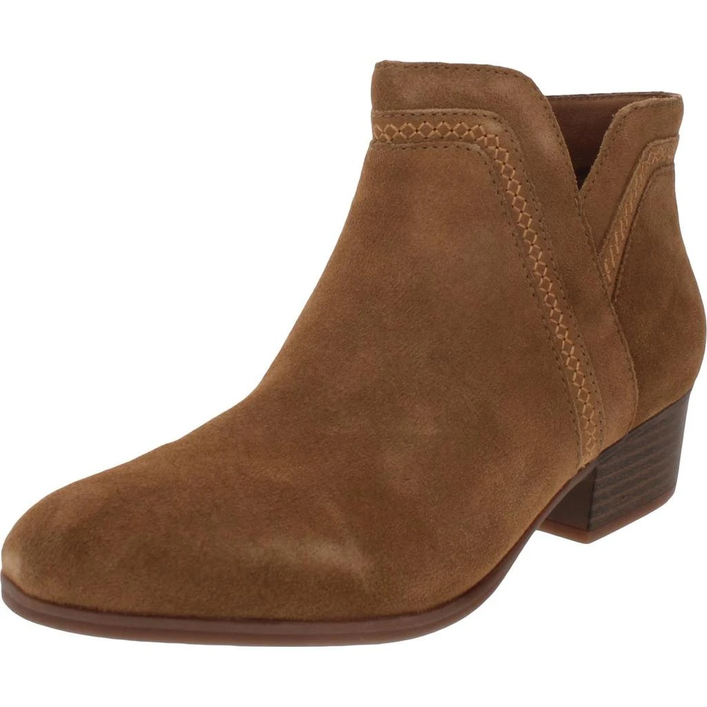 Clarks Adreena Ease Womens Zipper Almond Toe Ankle Boots 1