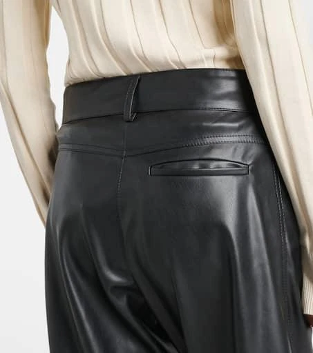 Stella McCartney High-rise faux leather straight pants 6
