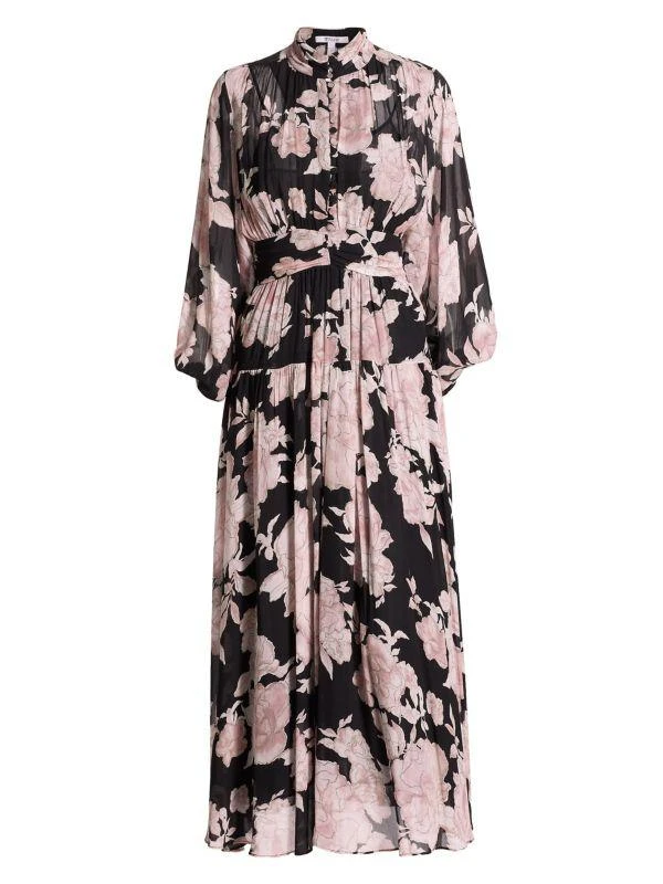 Derek Lam Jolie Floral Midi-Dress 1