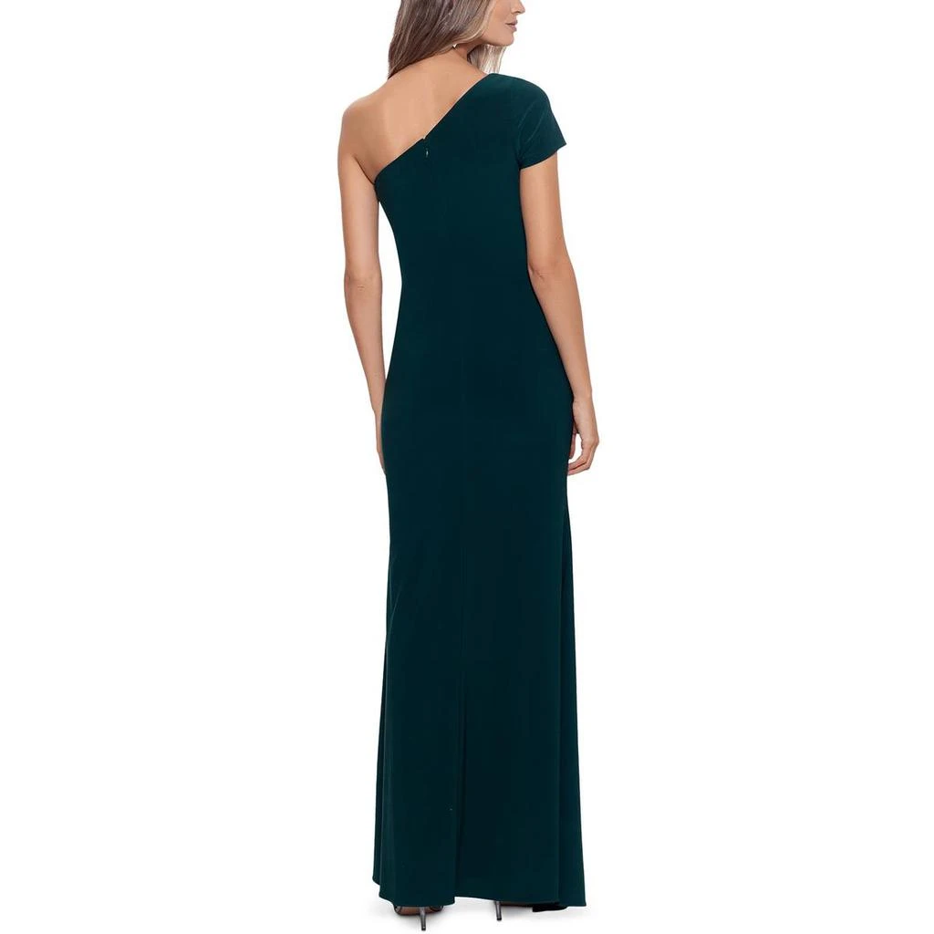 Betsy & Adam Betsy & Adam Womens One Shoulder Ruched Evening Dress 2