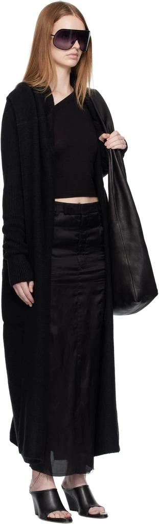 Rick Owens Black Concordians Long Cardigan 2