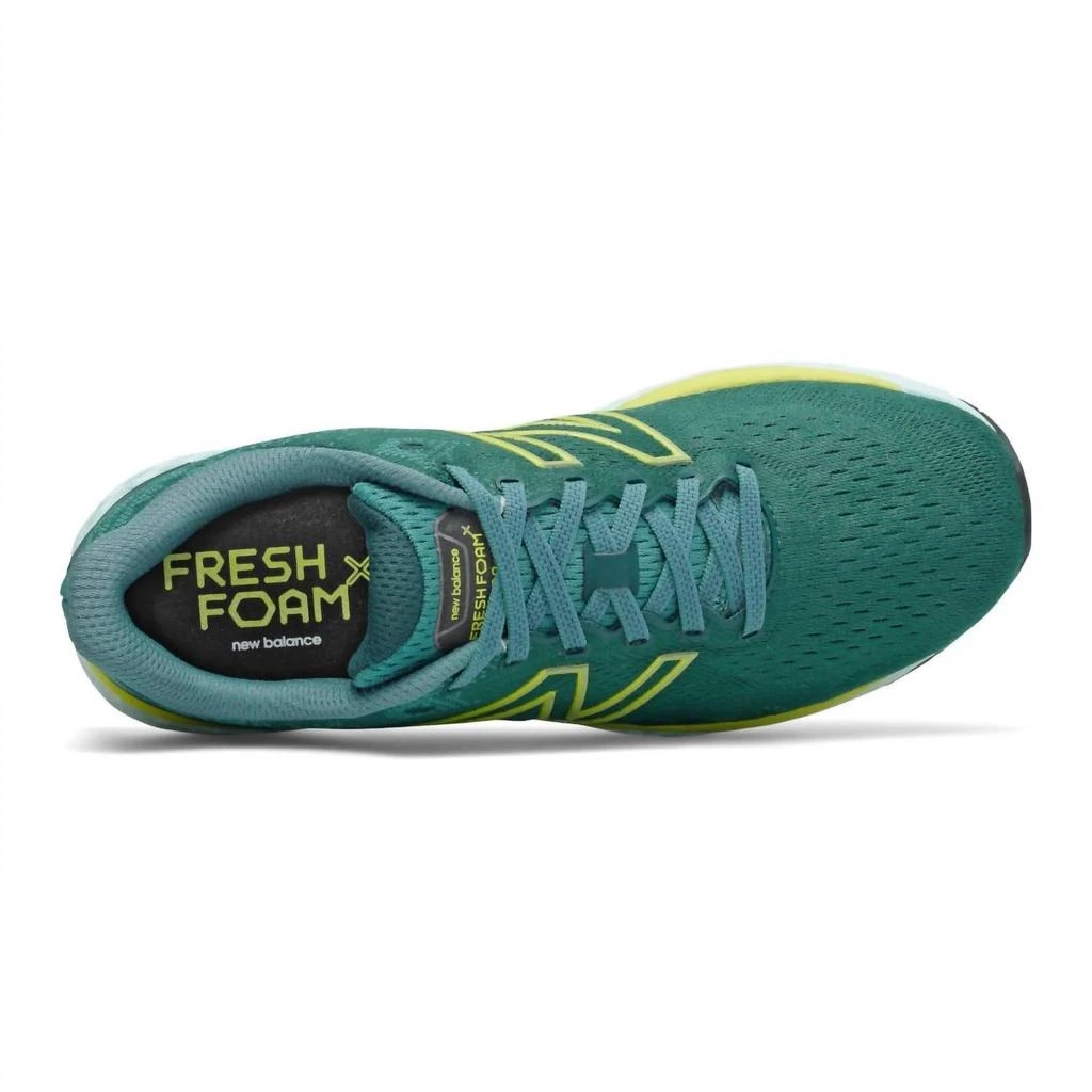 New Balance Men's Fresh Foam 880V11 Running Shoes - 2E/wide Width In Trek With Sulpher Yellow 3