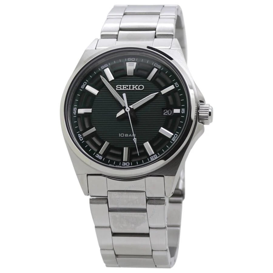 Seiko Quartz Green Dial Stainless Steel Men's Watch SUR503P1 1