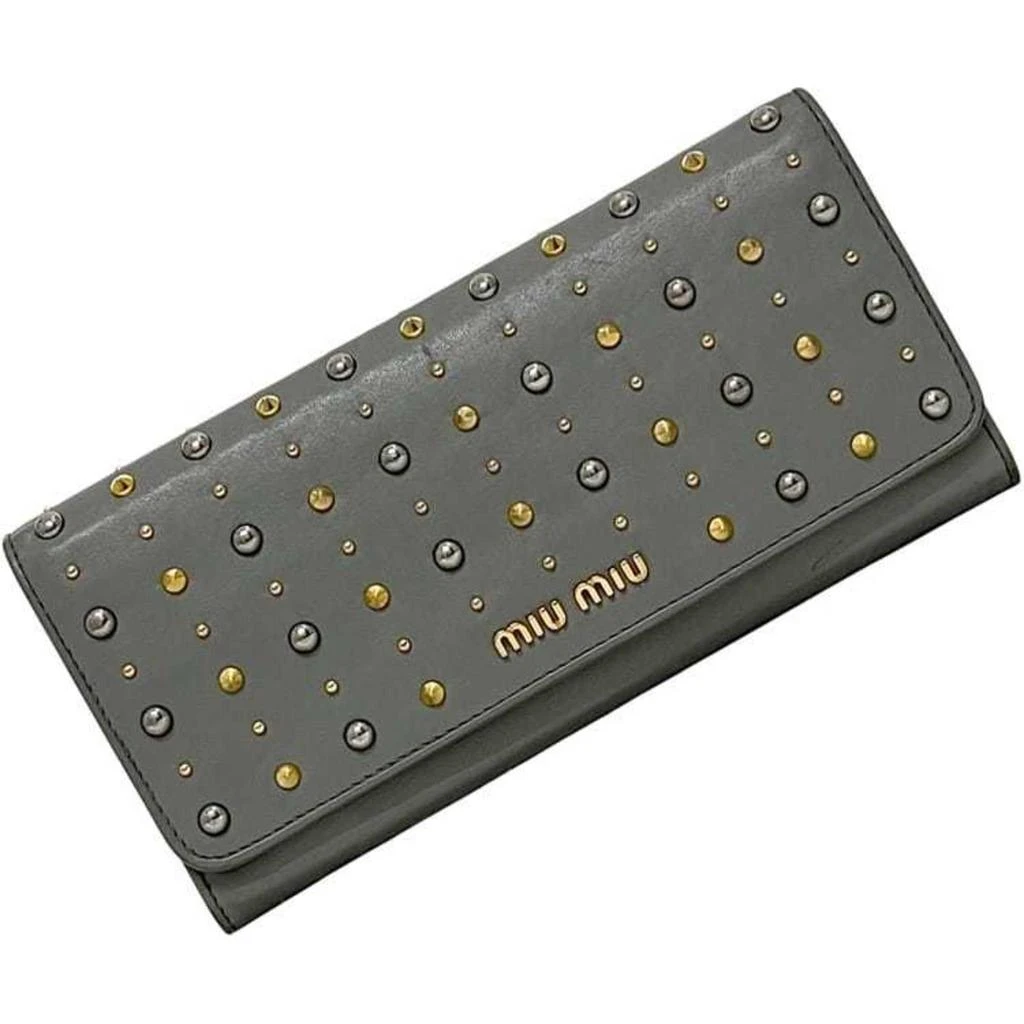 Miu Miu Leather Long Wallet (Bi-Fold) (Pre-Owned)