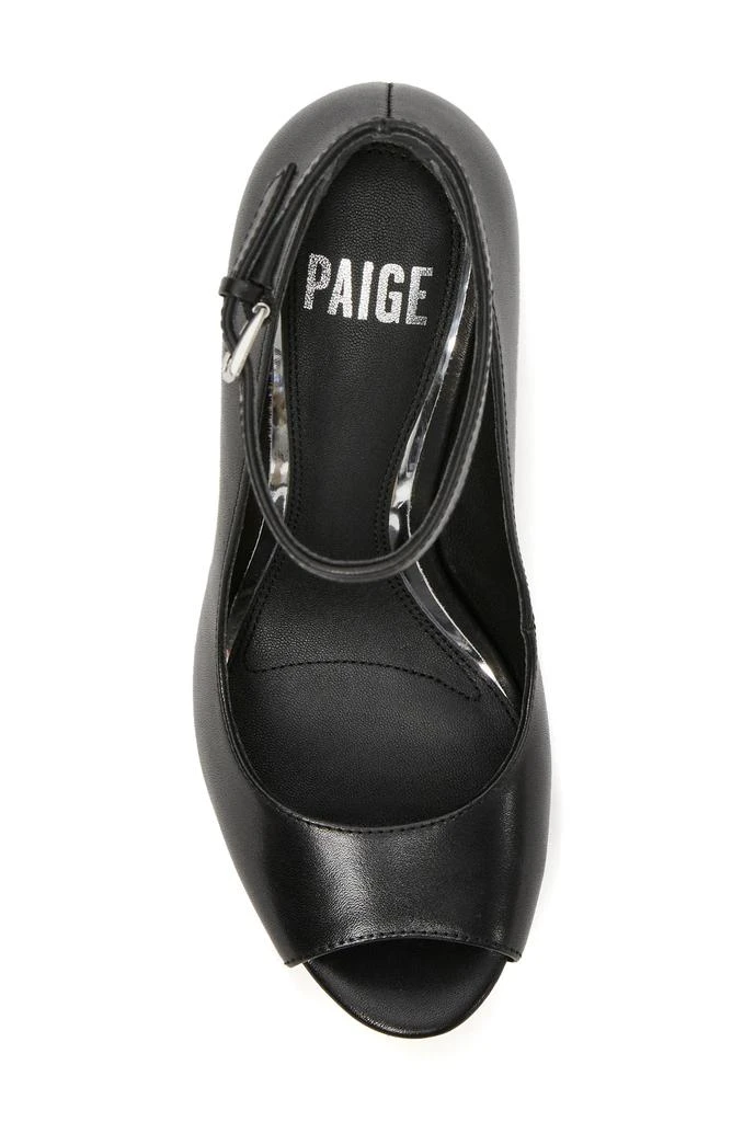 Paige Cassidy Ankle Strap Peep Toe Platform Pump 4