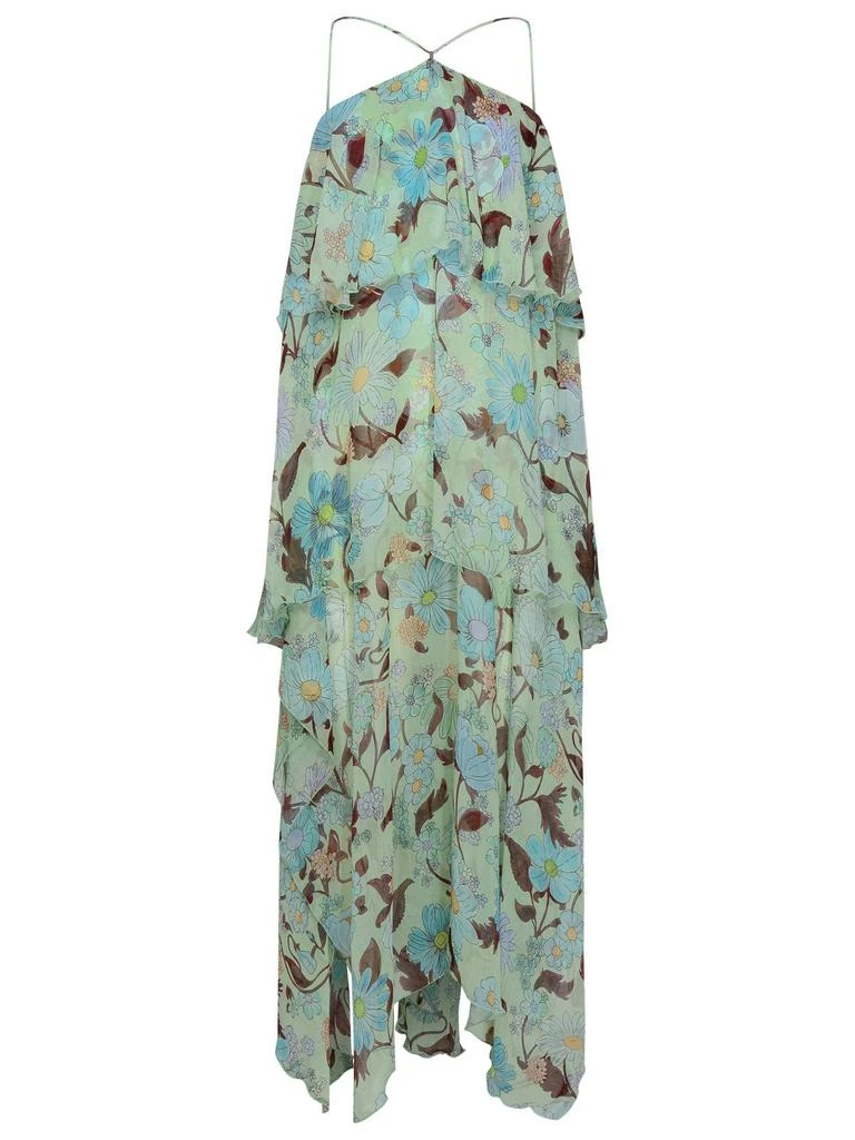 stella mccartney dress green Stella McCartney Kids Girls Green Embro Hearts Tulle Dress main image 0