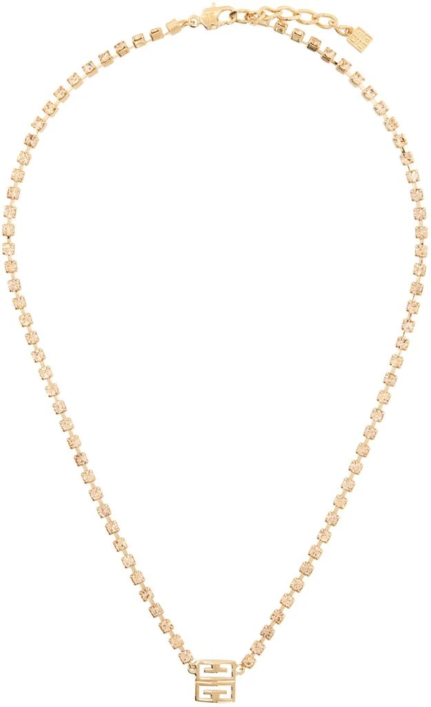 Givenchy Rose Gold 4G Crystal Necklace 1