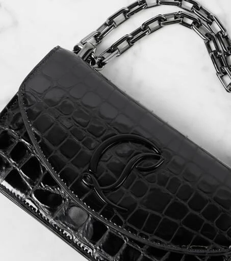 Christian Louboutin Loubi54 croc-effect leather shoulder bag 6