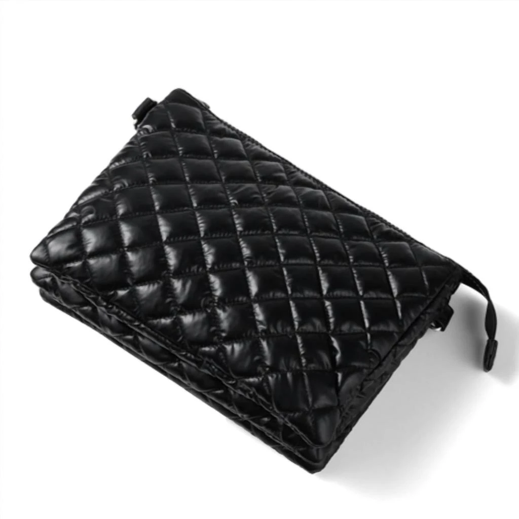 SELINI NEW YORK Selini New York - Women's Nylon Puffer Quilt Crossbody Bag Chain Strap 5