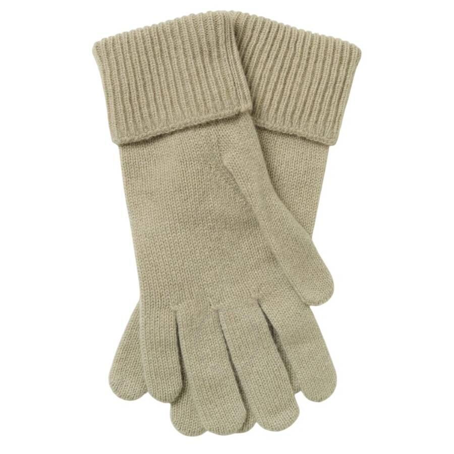 Burberry Ribbed Cuffs Cashmere Gloves