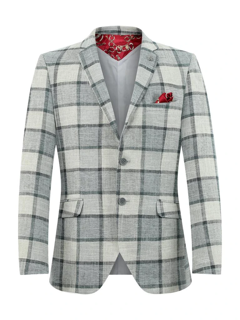 Elie Balleh Slim Fit Plaid Sport Coat 1