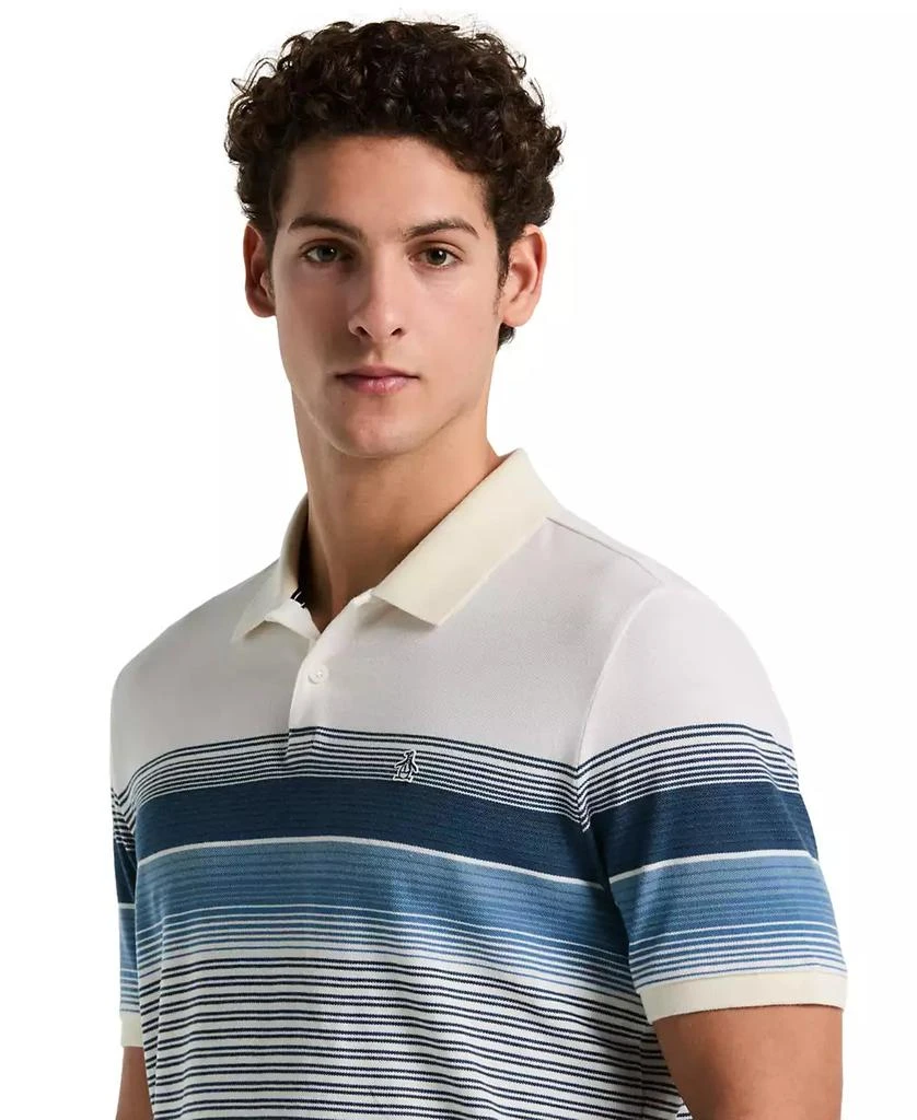 Original Penguin Men's Slim-Fit Striped Pique Polo Shirt 3