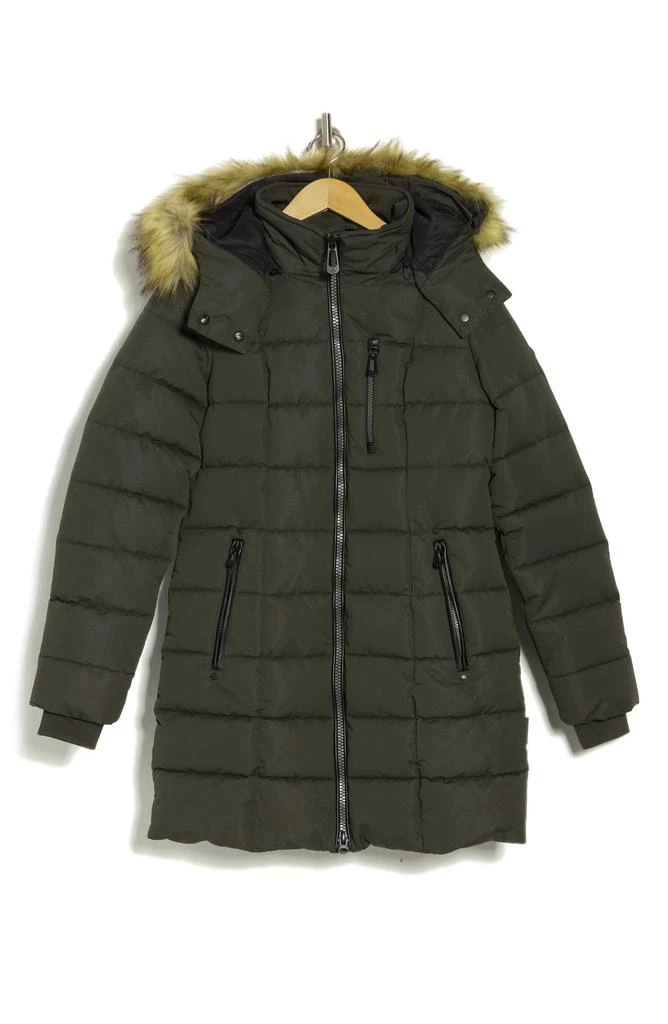 NOIZE Hannah Faux Fur Trim Hooded Parka 5