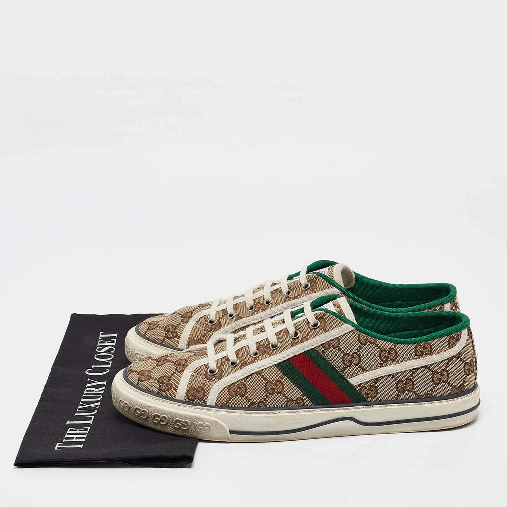 Gucci Gucci Brown Canvas Tennis 1977 Slip On Sneakers Size 43 9