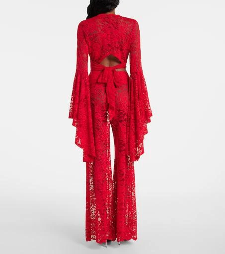 Alexandra Miro Paloma lace wide-leg pants 3