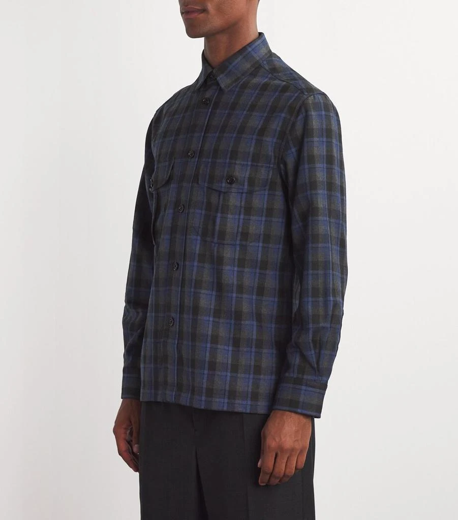 Dunhill Wool-Cashmere Check Overshirt 3