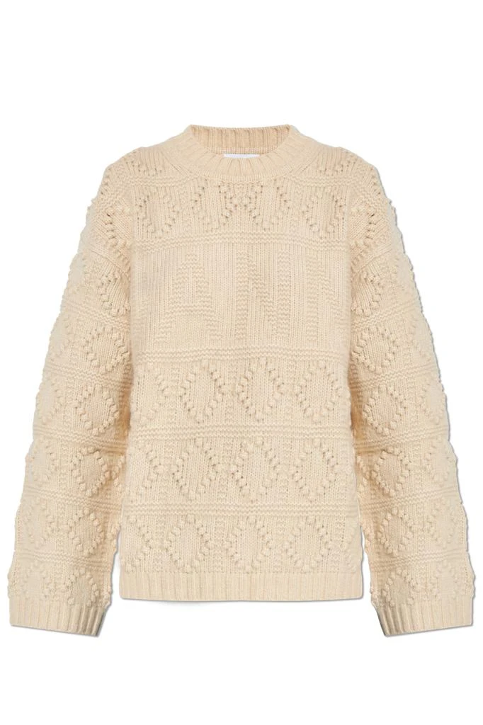 Ganni Sweater with Embroidered Pattern 1
