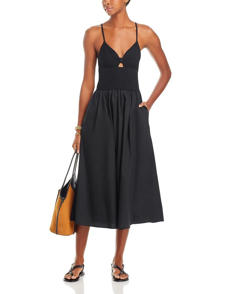 Lucy Paris Barcelona Cutout Midi Dress 3