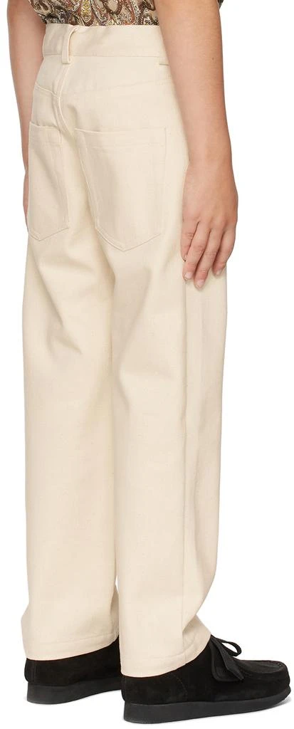 BO(Y)SMANS Kids Off-White Cotton Trousers 3