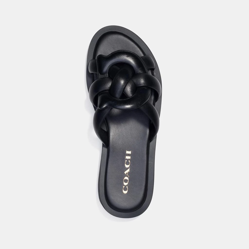 Coach Women's Georgie Leather Slide Sandals 3