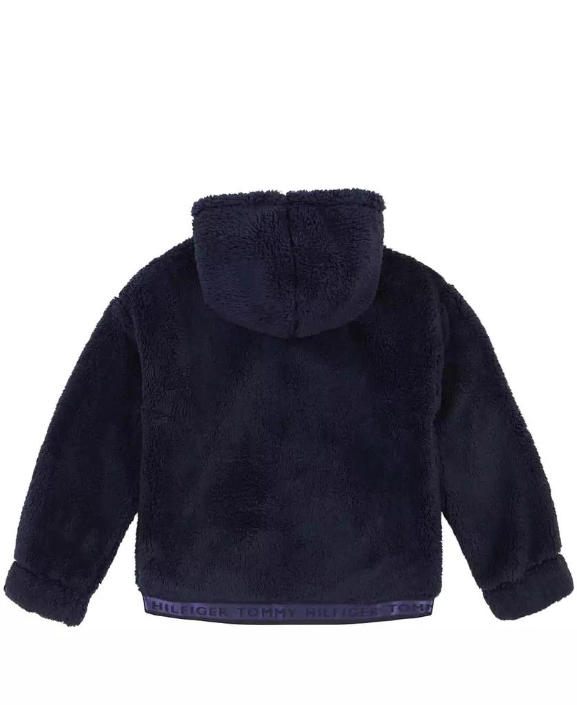 Tommy Hilfiger Big Girls Minky Zip Front Hoodie 2