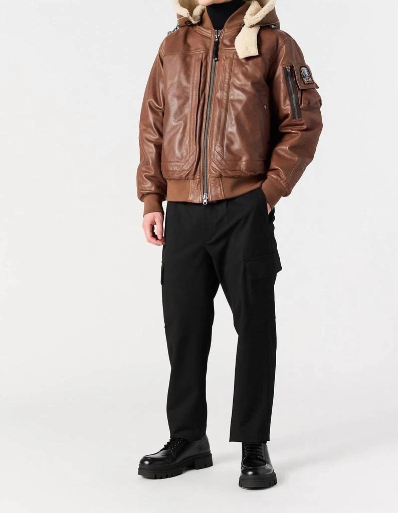 Parajumpers Parajumpers - JULIUS SPECIAL LEATHER BOMBER JACKET 3