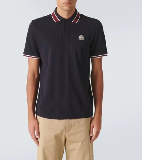 Moncler Logo cotton polo shirt 3