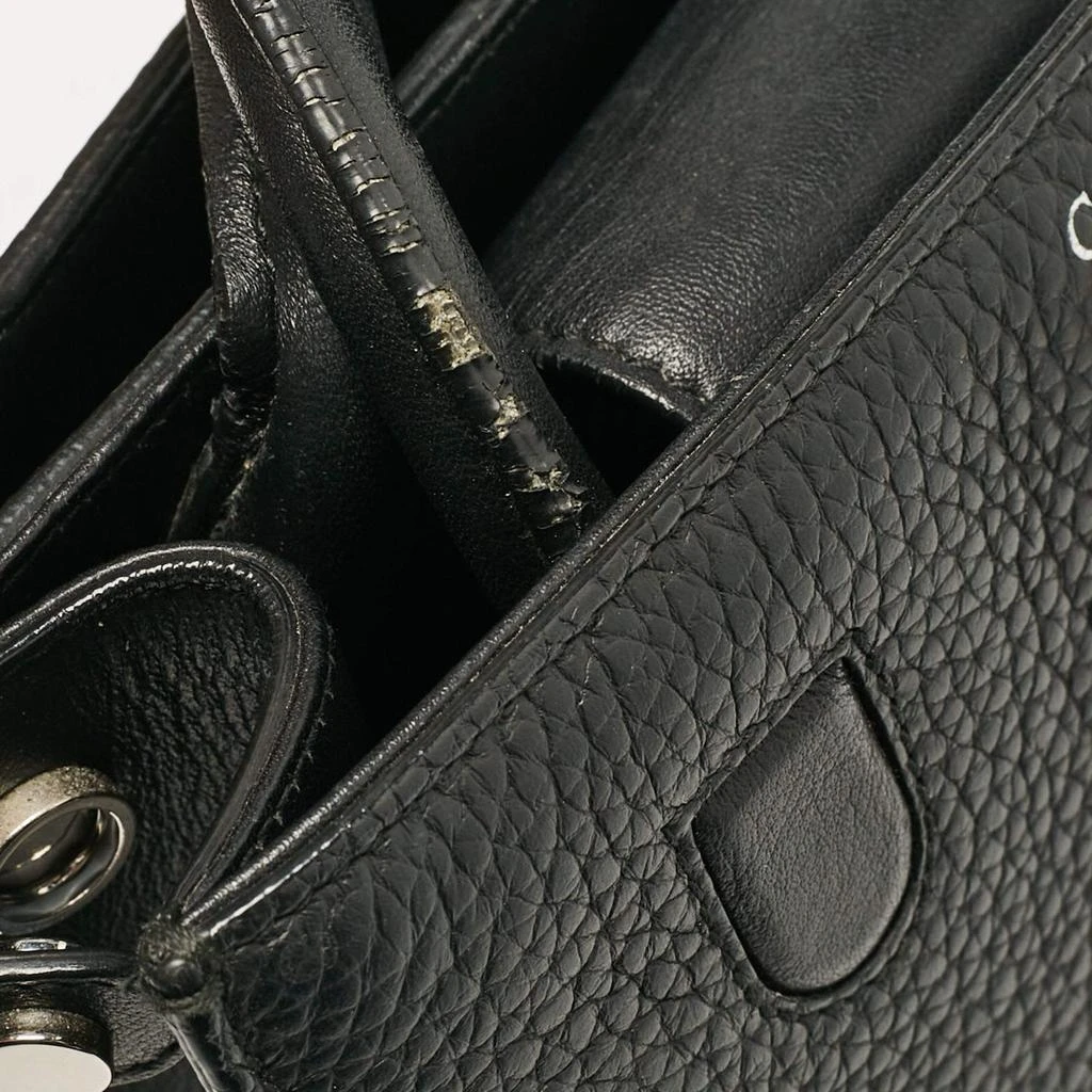 Dior Dior Black Leather Mini Diorever Top Handle Bag 17