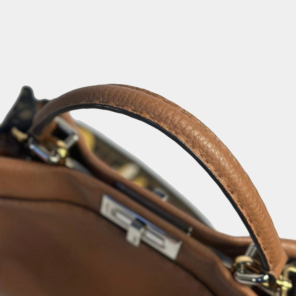 Fendi Fendi Brown Leather Medium Peekaboo Bag 4