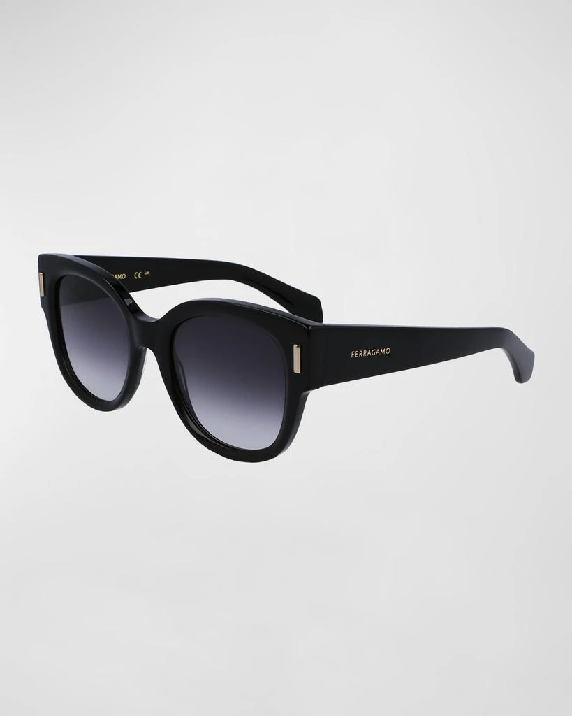 Salvatore Ferragamo Rivets Acetate Cat-Eye Sunglasses  display picture 2