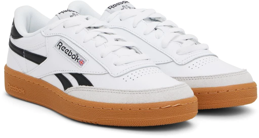 Reebok White & Black Club C Revenge Vintage Sneakers 4