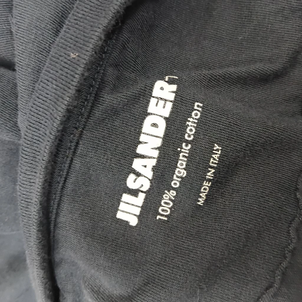Jil Sander Logo-Patch T-Shirt in Black Cotton 3