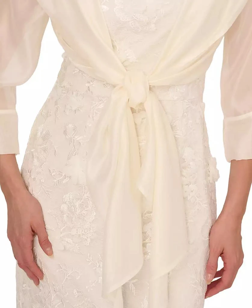 Adrianna Papell Women's Tie-Front Wrap Bolero Jacket 3