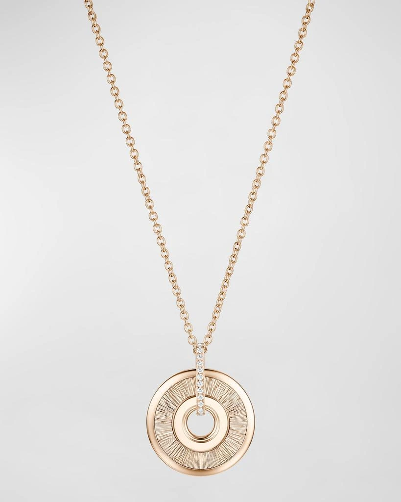 PIAGET 18K Rose Gold Possession Pendant Necklace with 1 Diamond