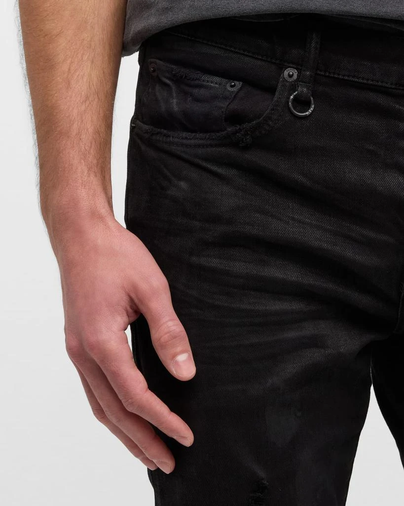 PURPLE Men's Oil Spill Skinny Jeans 7