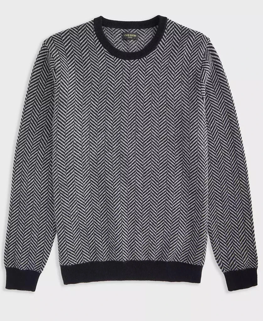 Club Room Men's Regular-Fit Herringbone 100% Cashmere Sweater, Macy's Exclusive 5