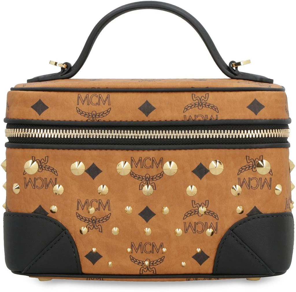 MCM MCM Logo Printed Zip-Up Wash Bag 1