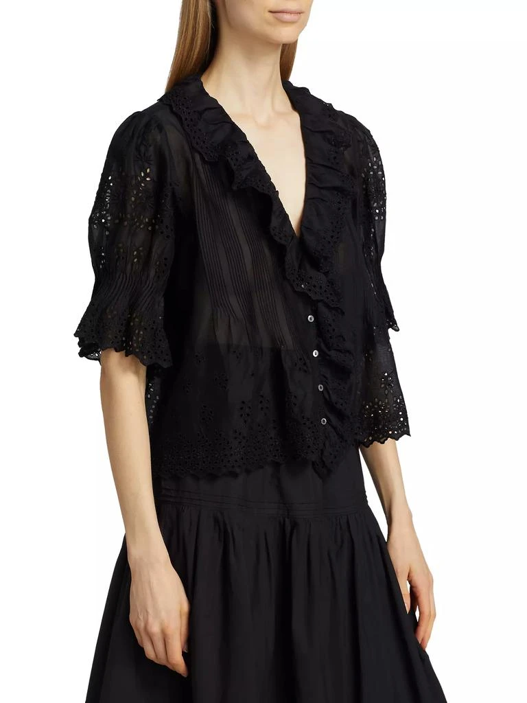 DÔEN Henri Voile Eyelet Top 4