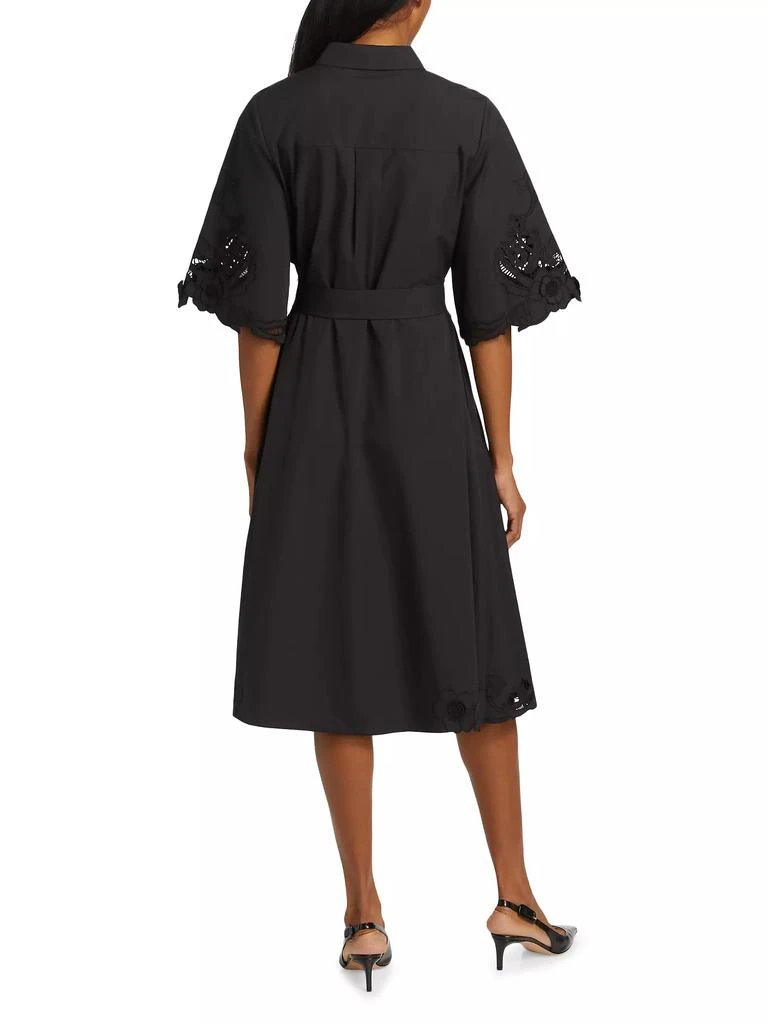 Kobi Halperin Monty Cotton Poplin Tie-Waist Midi-Shirtdress 5